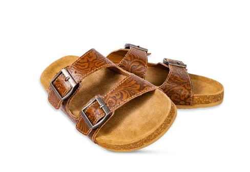 MYRA MAGGIE HAND TOOLED LEATHER SANDALS S 9671 Walkers General Store
